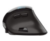 Trust voxx - vertical mouse - ergonomic - for right -handed - optically - 9 keys - wireless - Bluetooth, 2.4 GHz - wireless recipient (USB)