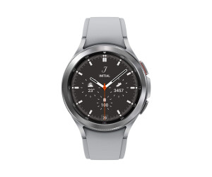 Samsung Galaxy Watch4 Classic - 46 mm - silber - intelligente Uhr mit Ridge Sport Band - Flouroelastomer - Silber - Anzeige 3.46 cm (1.4")