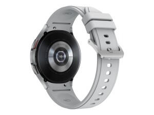 Samsung Galaxy Watch4 Classic - 46 mm - silber - intelligente Uhr mit Ridge Sport Band - Flouroelastomer - Silber - Anzeige 3.46 cm (1.4")