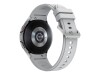 Samsung Galaxy Watch4 Classic - 46 mm - silber - intelligente Uhr mit Ridge Sport Band - Flouroelastomer - Silber - Anzeige 3.46 cm (1.4")