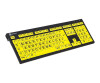 Logickeyboard Largeprint - Tastatur - USB - Schwarz