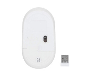 IC Intracom Manhattan Performance III Wireless Mouse, White, 1000dpi, 2.4Ghz (up to 10m)