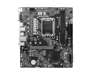 MSI Pro H610M -G DDR4 - Motherboard - Micro ATX - LGA1700 socker - H610 Chipset - USB 3.2 Gen 1 - Gigabit LAN - Onboard graphic (CPU required)