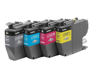 Brother LC422 Multipack - 4 -pack - black, yellow, cyan, magenta