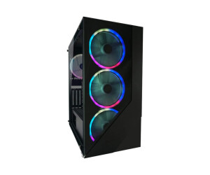 LC-Power Gaming 803B Shaded_X - Mid tower - ATX - Seitenteil mit Fenster (gehärtetes Glas)