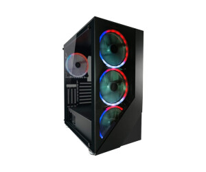 LC-Power Gaming 803B Shaded_X - Mid tower - ATX - Seitenteil mit Fenster (gehärtetes Glas)