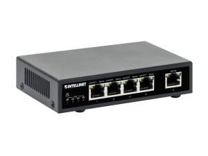 Intellinet Switch - 4 x 10/100/1000 (PoE+) + 1 x 10/100/1000 (Uplink)