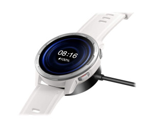 Xiaomi Watch S1 Active - Silber - intelligente Uhr mit Riemen - Silikon - weiß - Handgelenkgröße: 160-220 mm - Anzeige 3.63 cm (1.43")