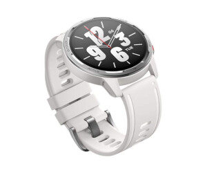 Xiaomi Watch S1 Active - Silber - intelligente Uhr mit Riemen - Silikon - weiß - Handgelenkgröße: 160-220 mm - Anzeige 3.63 cm (1.43")