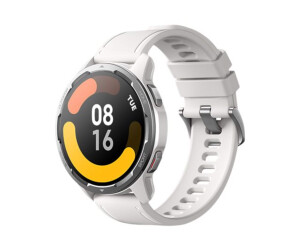 Xiaomi Watch S1 Active - Silber - intelligente Uhr mit Riemen - Silikon - weiß - Handgelenkgröße: 160-220 mm - Anzeige 3.63 cm (1.43")