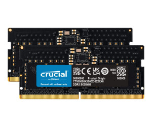 Crucial DDR5 - KIT - 16 GB: 2 x 8 GB - So Dimm 262 -Pin