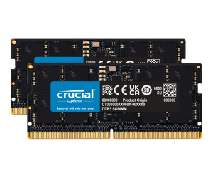 Crucial DDR5 - KIT - 32 GB: 2 x 16 GB - So Dimm 262 -Pin