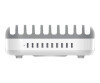 Compulocks 10 Ports USB Charging Dock Station With UK Plug - Ladestation - 120 Watt - 2.4 A - 10 Ausgabeanschlussstellen (USB)