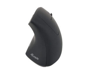 EQUIP 245110 - vertical mouse - ergonomic - for right -handed - wireless - 2.4 GHz - wireless receiver (USB)