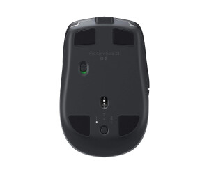 Logitech MX Anywhere 2S - Maus - Laser - 7 Tasten - kabellos - 2.4 GHz, Bluetooth - kabelloser Empfänger (USB)
