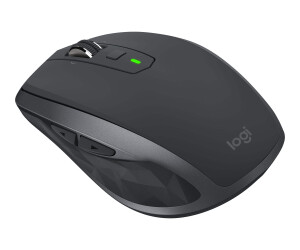 Logitech MX Anywhere 2S - Maus - Laser - 7 Tasten - kabellos - 2.4 GHz, Bluetooth - kabelloser Empfänger (USB)