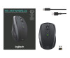 Logitech MX Anywhere 2S - Mouse - Laser - 7 keys - Wireless - Bluetooth, 2.4 GHz - Wireless recipient (USB)