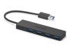 Anker Innovations Anker Ultra Slim - Hub - 4 x SuperSpeed USB 3.0
