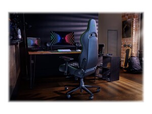 Razer Enki - Stuhl - Armlehnen - T-förmig - Neigen - Drehgelenk - hochdichter Polyurethan-Formschaum, Elastomer-Polyurethan (EPU)