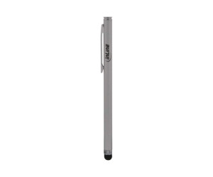 Inline stylus for cell phone, tablet - silver