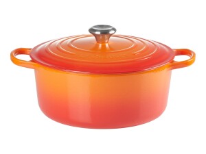 Le Creuset 21177200902430 - 2.4 l - round - orange - iron casting - orange - stainless steel