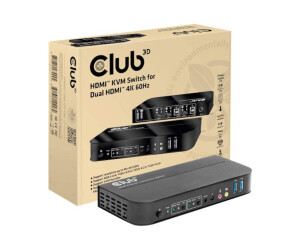 Club 3D CSV-1382-KVM/Audio-Switch-2 x KVM/Audio