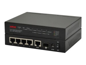 ROLINE Switch - 4 x 10/100/1000 (PoE+) + 1 x 10/100/1000...