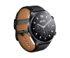 Xiaomi Watch S1 - 46 mm - schwarz - intelligente Uhr mit Riemen - Leder - schwarz - Anzeige 3.63 cm (1.43")