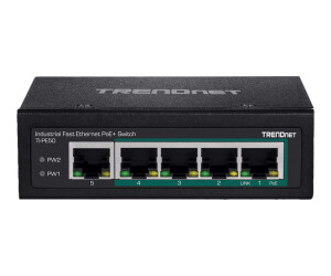 TRENDnet TI-PE50 - Switch - unmanaged - 4 x 10/100 (PoE+)
