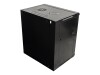 VALUE Schrank Netzwerkschrank - geeignet für Wandmontage - Schwarz, RAL 7021 - 12U - 48.3 cm (19")