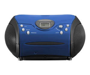 Lenco SCD -24 - ghetto blaster - black, blue