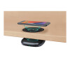 Manhattan Smartphone Under-Desk Wireless Charging Pad, Installs under furniture, 10W charging, Charging Distance 15-30mm, Black, Power Cable 1.2m, Three Year Warranty, Boxed