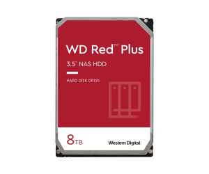 WD Red Plus NAS Hard Drive WD80EFZZ - hard drive - 8 TB - Intern - 3.5 "(8.9 cm)