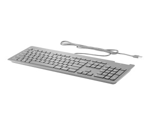 HP Business Slim - keyboard - USB - German - Black
