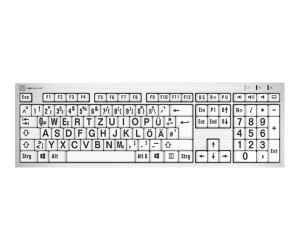 Logickeyboard Largeprint - Tastatur - USB - QWERTZ