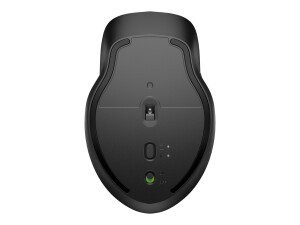 HP 430 - Maus - ergonomisch - rechts- und linkshändig - optisch - 5 Tasten - kabellos - Bluetooth 5.0, 2.4 GHz - kabelloser Empfänger (USB)