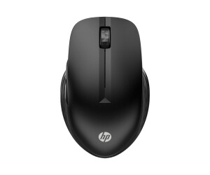 HP 430 - Maus - ergonomisch - rechts- und linkshändig - optisch - 5 Tasten - kabellos - Bluetooth 5.0, 2.4 GHz - kabelloser Empfänger (USB)