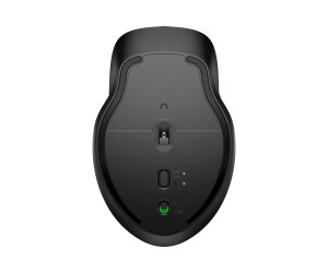 HP 430 - Mouse - for several devices - ergonomic - right and left -handed - 5 keys - wireless - 2.4 GHz, Bluetooth 5.0 - Wireless recipient (USB)