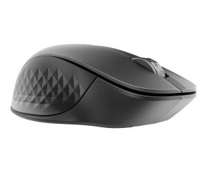 HP 430 - Maus - für mehrere Geräte - ergonomisch - rechts- und linkshändig - 5 Tasten - kabellos - 2.4 GHz, Bluetooth 5.0 - kabelloser Empfänger (USB)