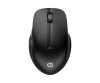 HP 430 - Maus - ergonomisch - rechts- und linkshändig - optisch - 5 Tasten - kabellos - Bluetooth 5.0, 2.4 GHz - kabelloser Empfänger (USB)