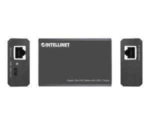 Intellinet PoE Splitter with USB-C Output, PoE++ / 4PPoE,...