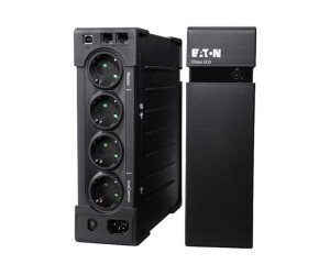 Eaton Ellipse ECO 800 USB DIN - USV (in Rack montierbar/extern) - Wechselstrom 230 V - 500 Watt - 800 VA - USB - Ausgangsanschlüsse: 4 - 2U - 48.3 cm (19")