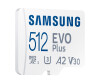 Samsung EVO Plus MB-MC512KA - Flash-Speicherkarte (microSDXC-an-SD-Adapter inbegriffen)