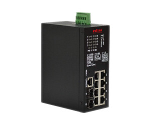 ROLINE Industrial - Switch - Smart - 8 x 10/100/1000 (PoE+)