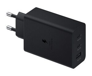 Samsung EP -T6530 - power supply - 65 watts - 3 A - PD 3.0, SFC 2.0 - 3 output connection positions (USB, 2 x USB -C)