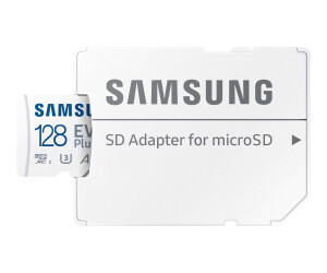 Samsung EVO Plus MB-MC128KA - Flash-Speicherkarte (microSDXC-an-SD-Adapter inbegriffen)