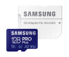 Samsung PRO Plus MB-MD128KA - Flash-Speicherkarte (microSDXC-an-SD-Adapter inbegriffen)