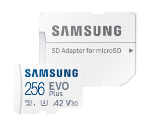 Samsung EVO Plus MB-MC256KA - Flash-Speicherkarte (microSDXC-an-SD-Adapter inbegriffen)