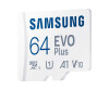 Samsung EVO Plus MB-MC64KA - Flash-Speicherkarte (microSDXC-an-SD-Adapter inbegriffen)