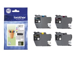 Brother LC3217 Value Pack - 4er-Pack - Schwarz, Gelb,...